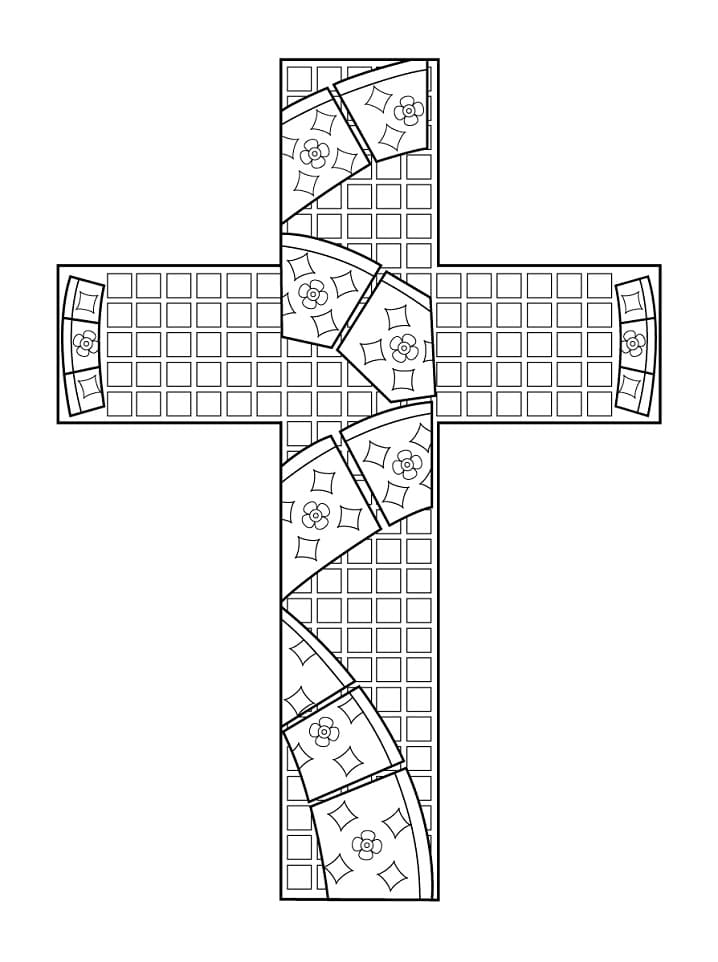 Mosaik zum Drucken ausmalbilder
