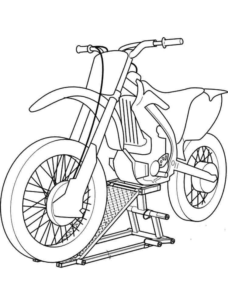 Motorrad 1 ausmalbilder