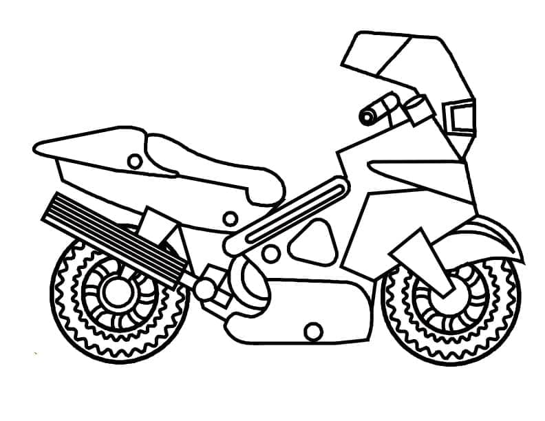 Motorrad für 5-jährige Kinder ausmalbilder