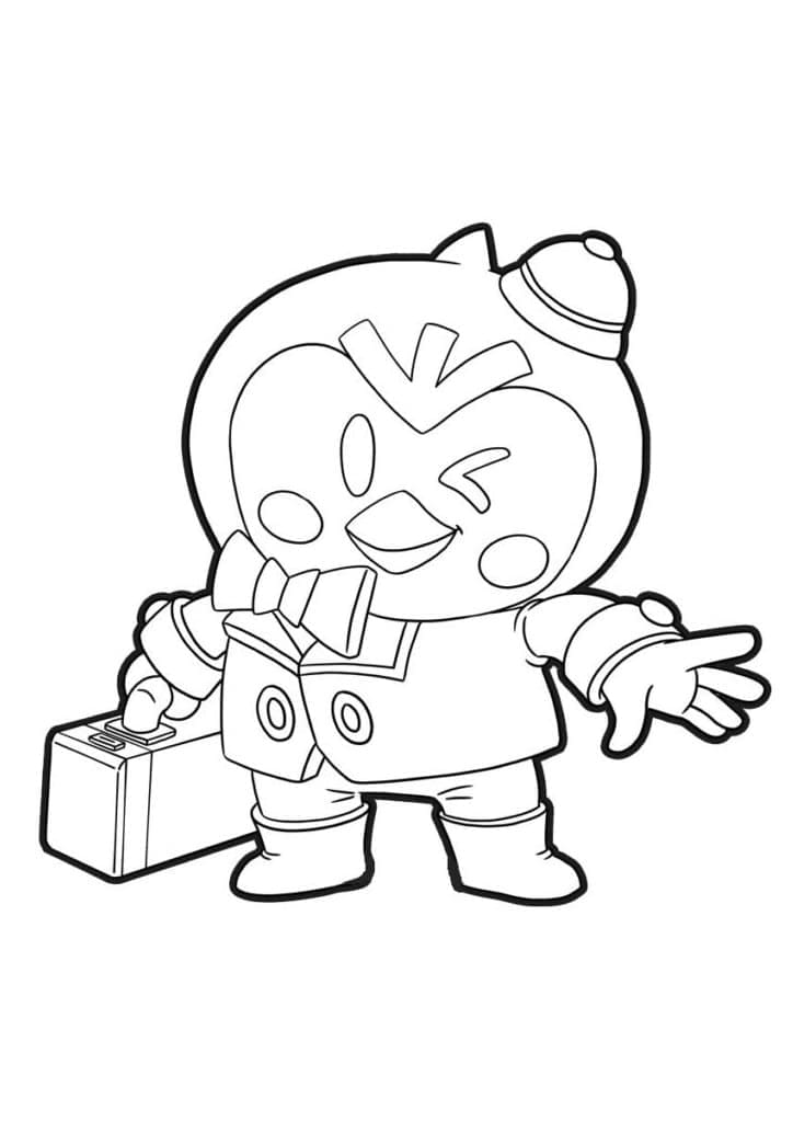 Mr. P di Brawl Stars ausmalbilder