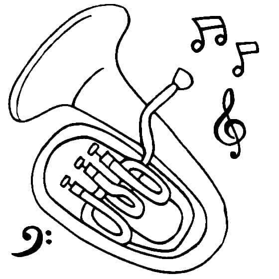 Musikinstrumente druckfertig ausmalbilder