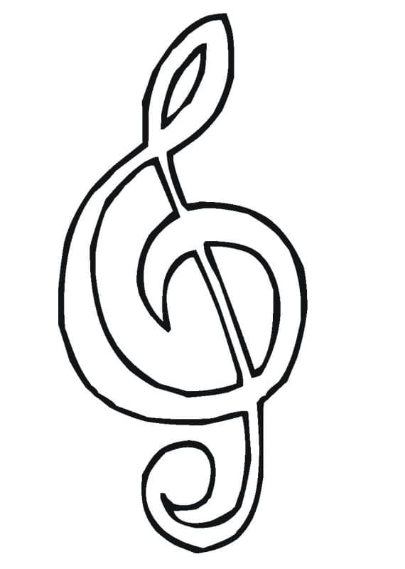Musiknoten 3 ausmalbilder