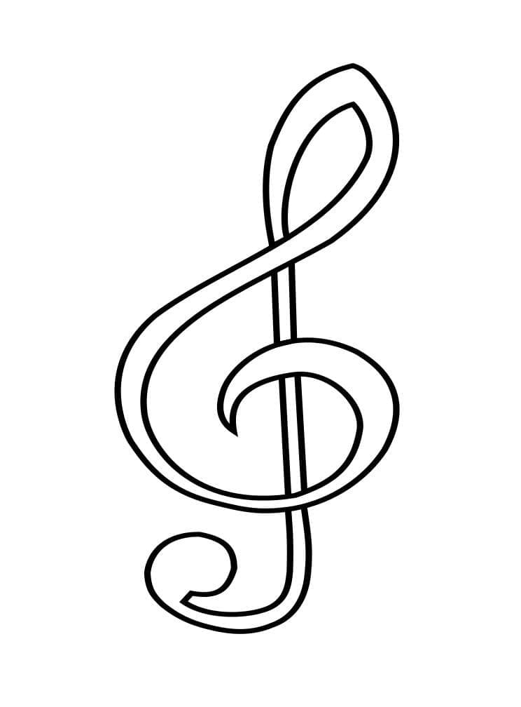 Musiknoten für 4-jährige Kinder ausmalbilder