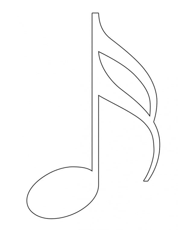 Musiknotenmusik ausmalbilder