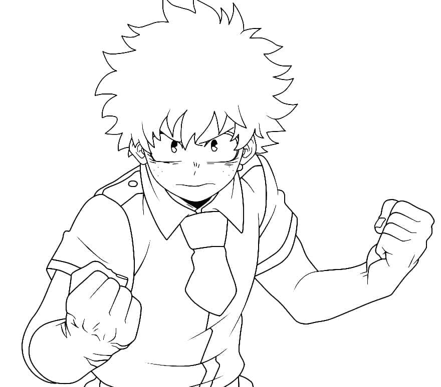 My Hero Academia gratis ausmalbilder