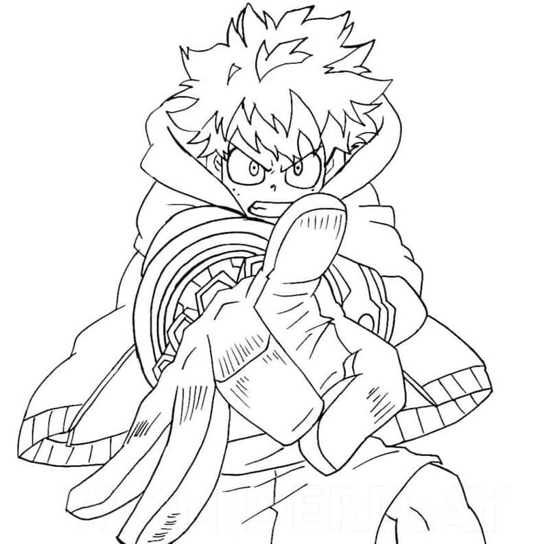 My Hero Academia kostenlos für Kinder ausmalbilder