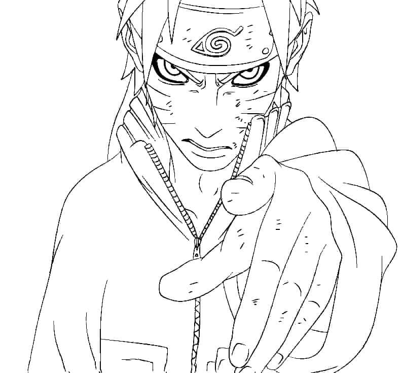 Naruto für 3-jährige Kinder ausmalbilder