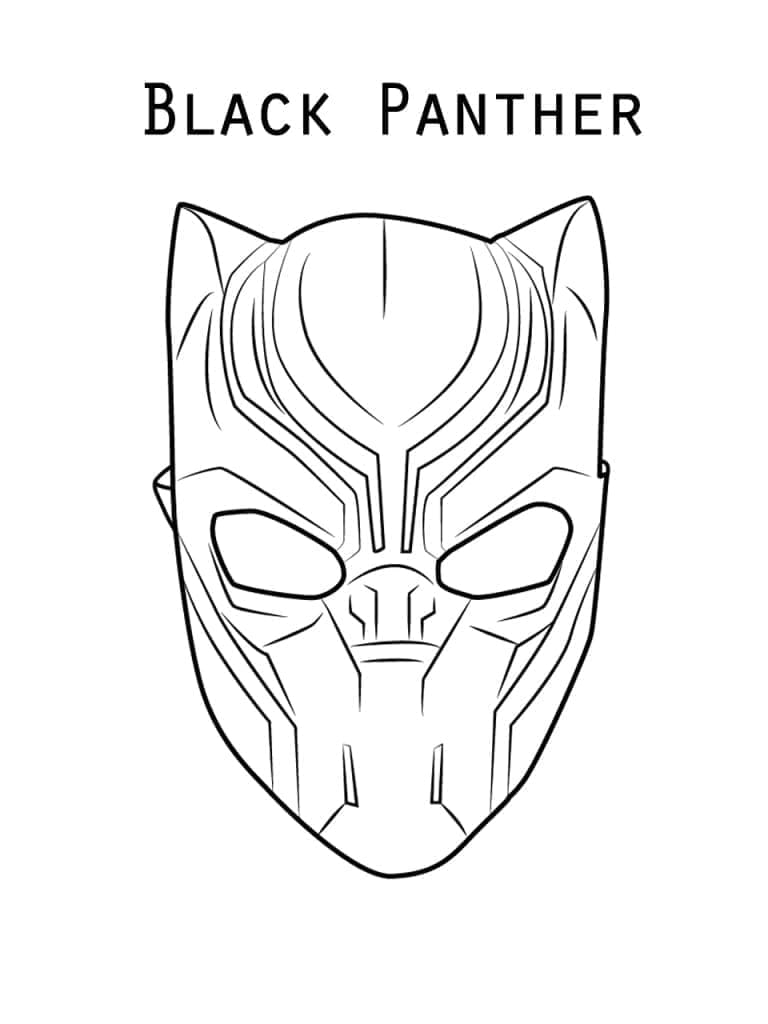 Netter Black Panther ausmalbilder