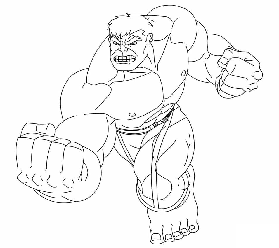 Netter Hulk ausmalbilder
