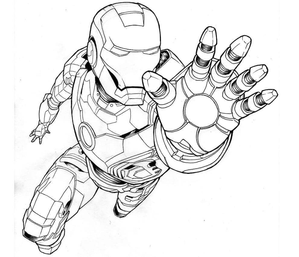 Netter Iron Man ausmalbilder