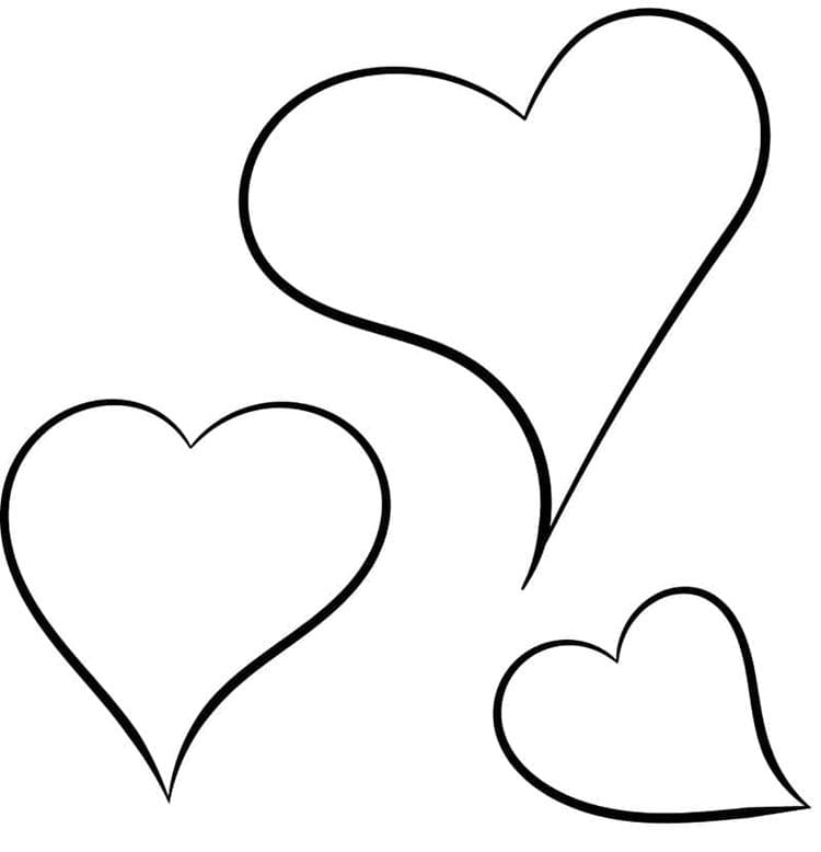 Nettes Herz ausmalbilder