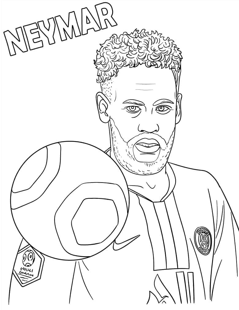 Neymar Bild Kostenlos ausmalbilder