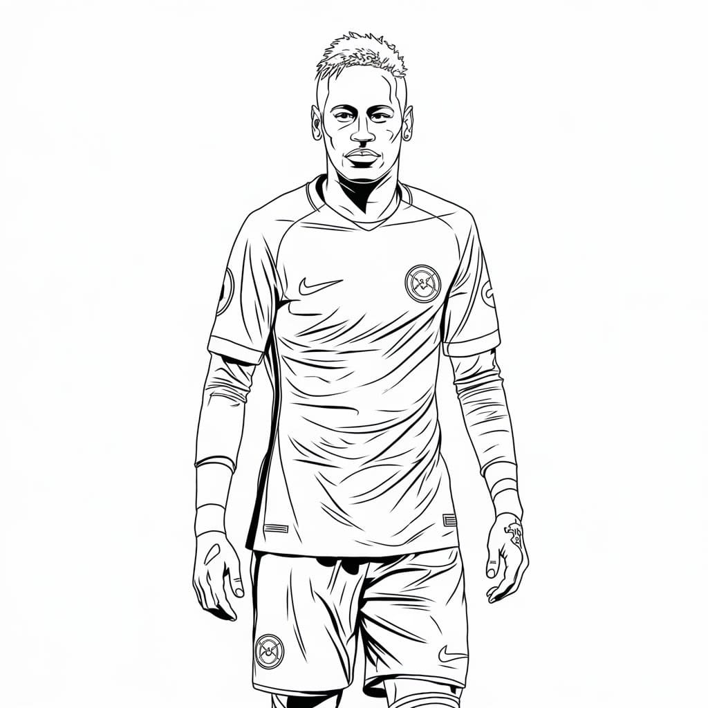 Neymar Drucken ausmalbilder