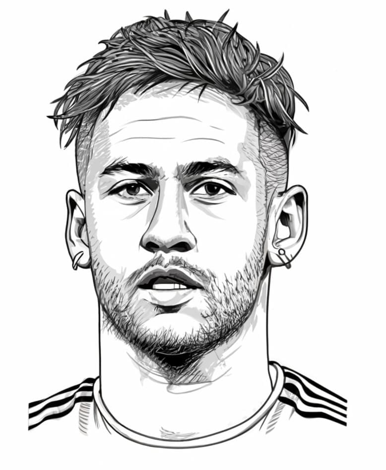 Neymar Für 4-Jährige Kinder ausmalbilder