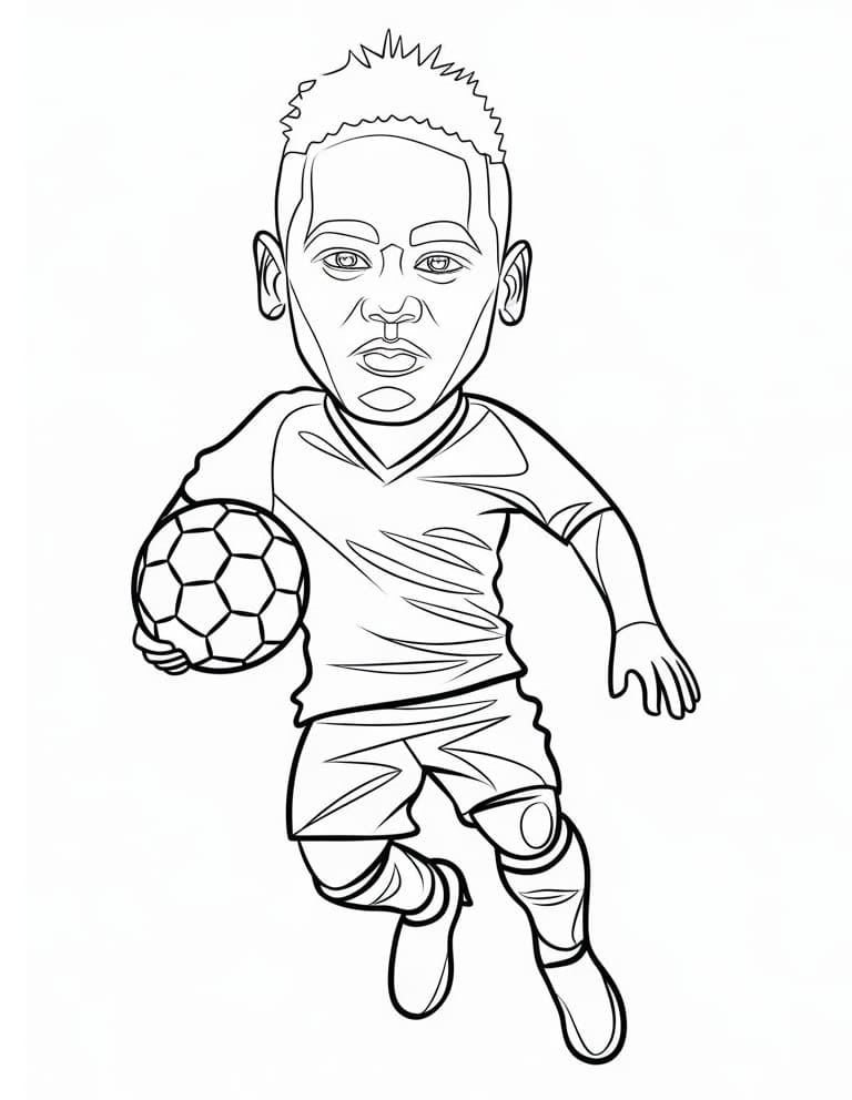 Neymar Gratis ausmalbilder