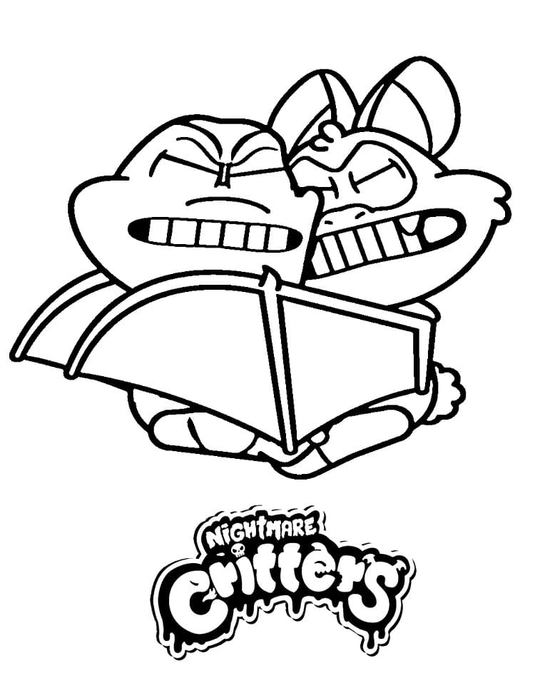 Nightmare Critters Druckbar Kostenlos ausmalbilder