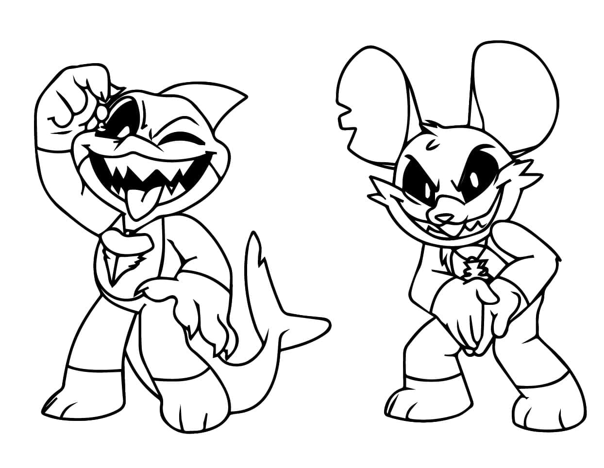 Nightmare Critters Poppy Playtime ausmalbilder