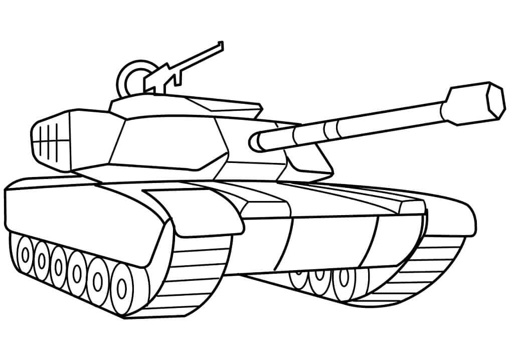 Normaler Panzer ausmalbilder