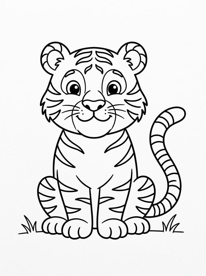 Tiger ausmalbilder