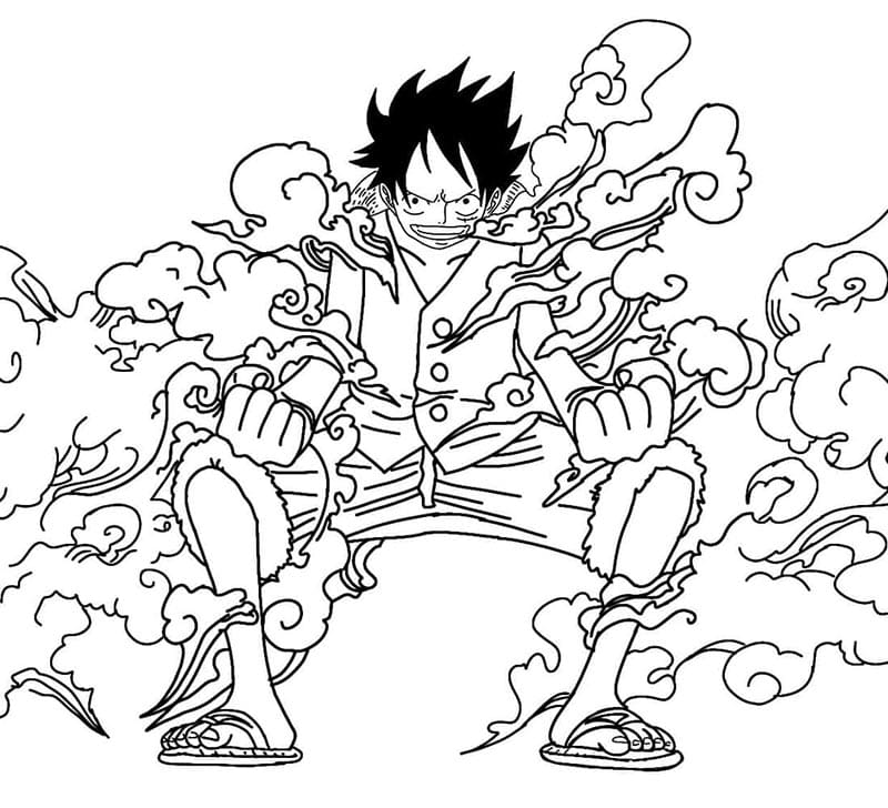One Piece gratis druckbar ausmalbilder