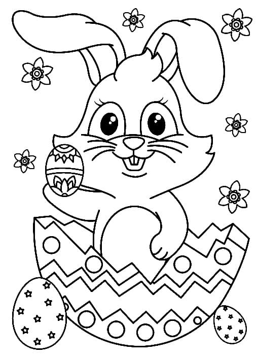 Osterhase Kostenlos Druckbar ausmalbilder