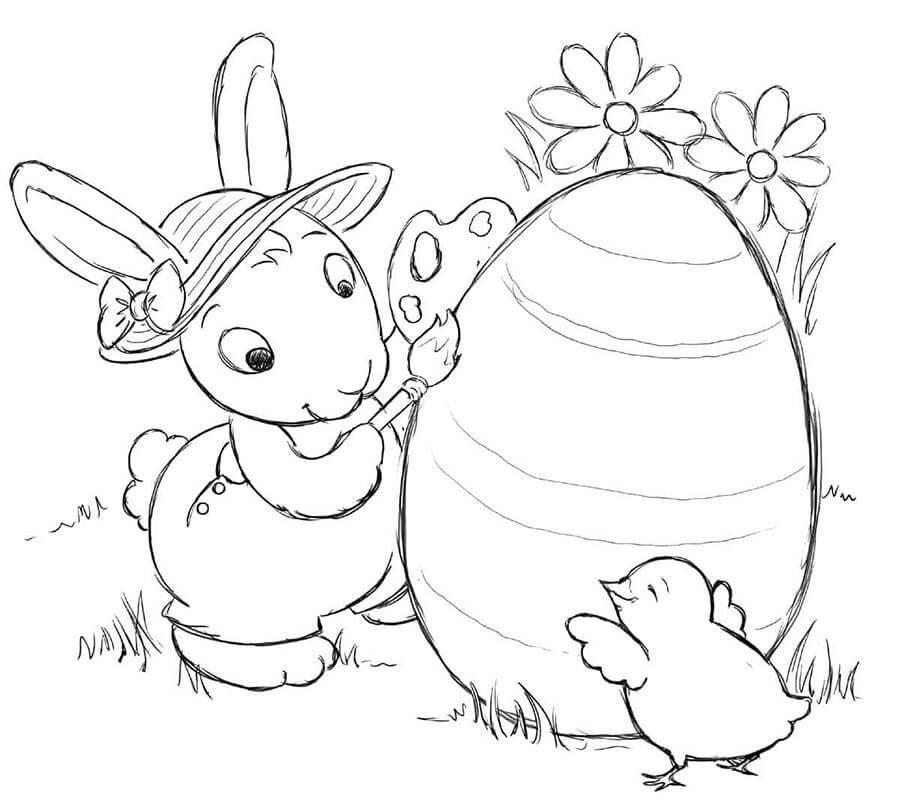Ostern Für 4-Jährige Kinder ausmalbilder