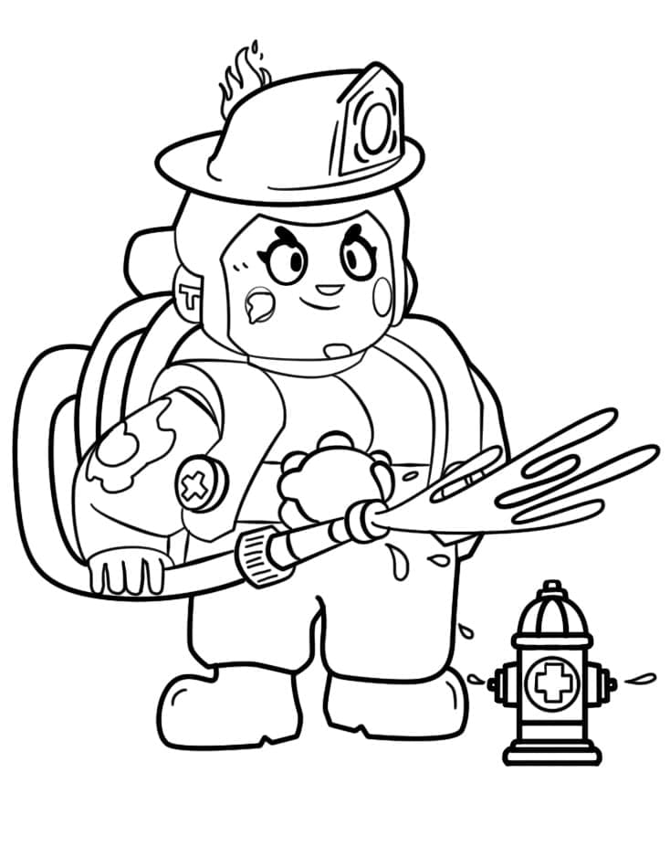Pam Brawl Stars ausmalbilder