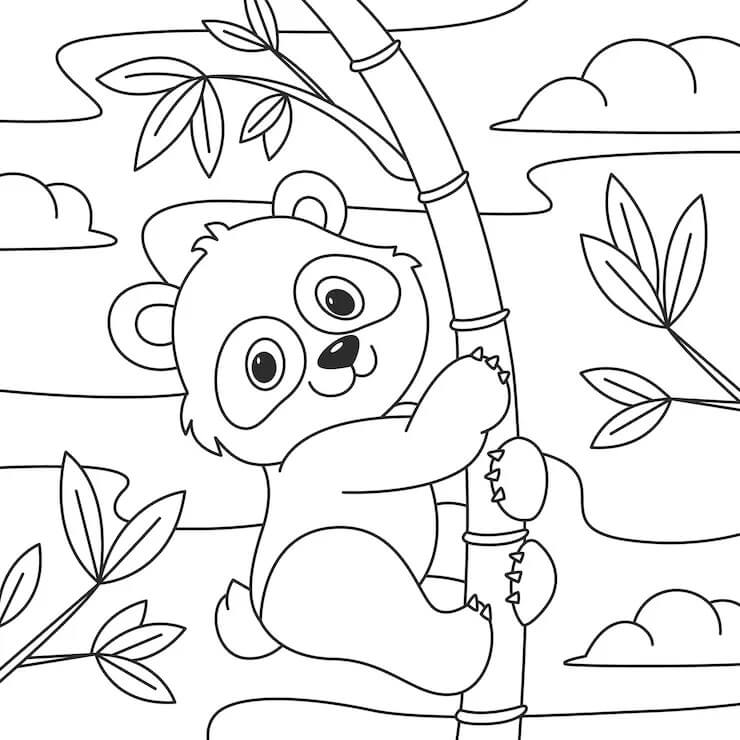 Panda Druckbares Bild ausmalbilder