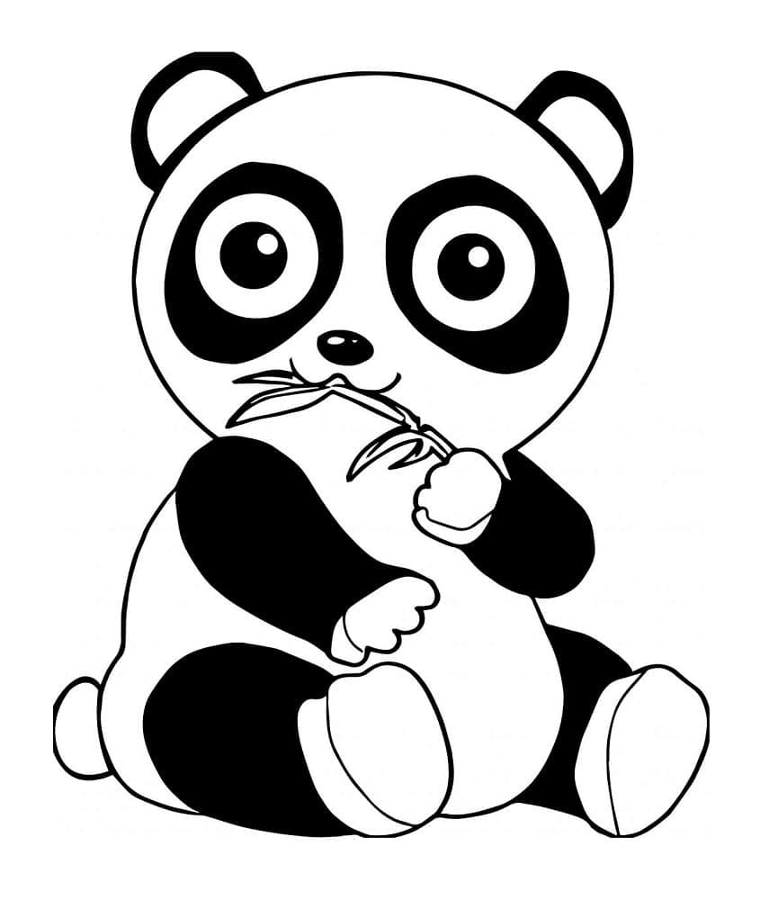 Panda Für 3-Jährige Kinder ausmalbilder