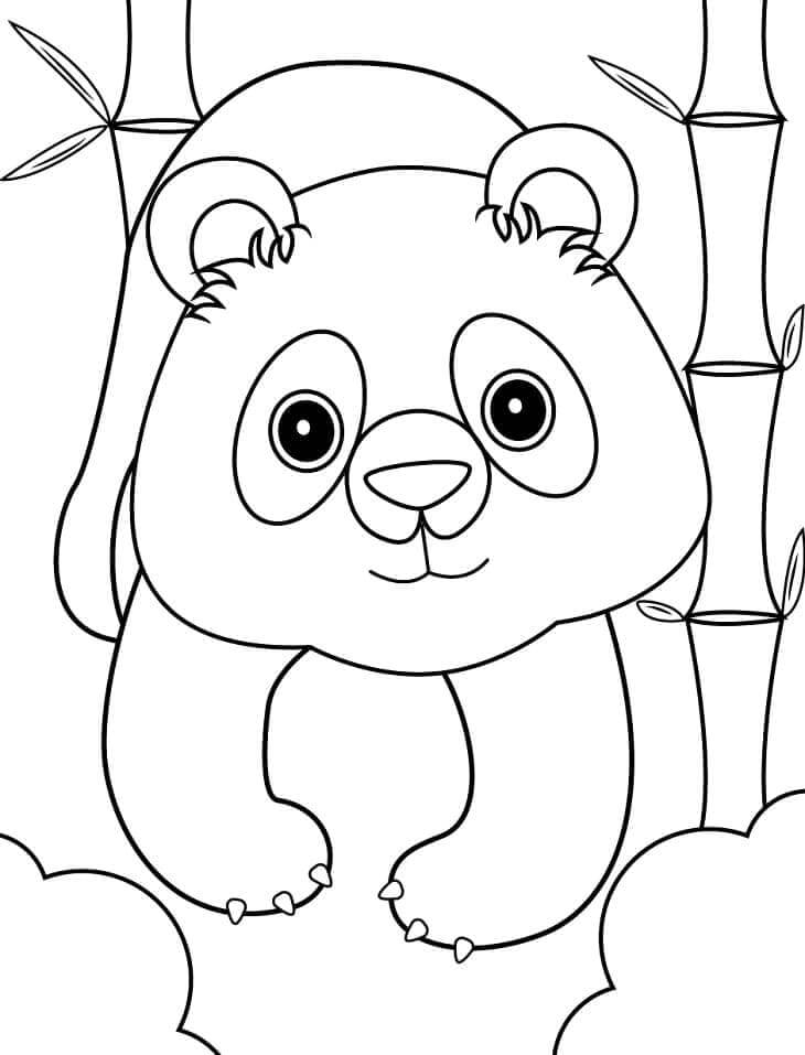 Panda Gratis ausmalbilder