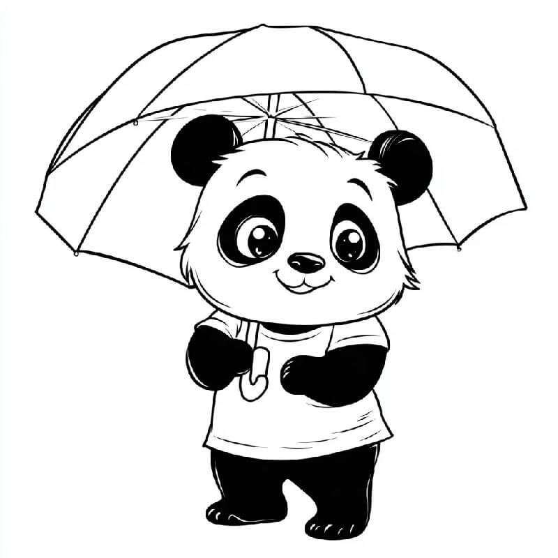 Panda Kostenlos ausmalbilder