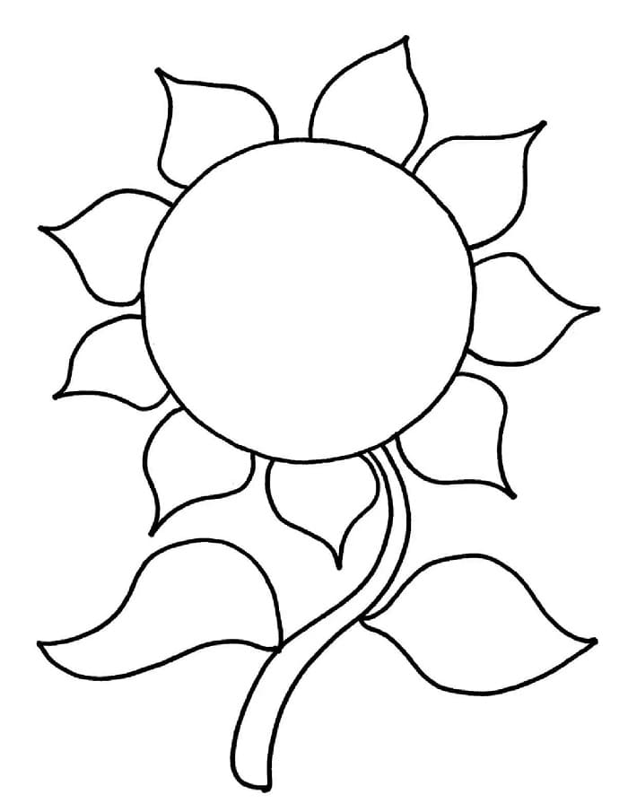 Perfekte Sonnenblume ausmalbilder