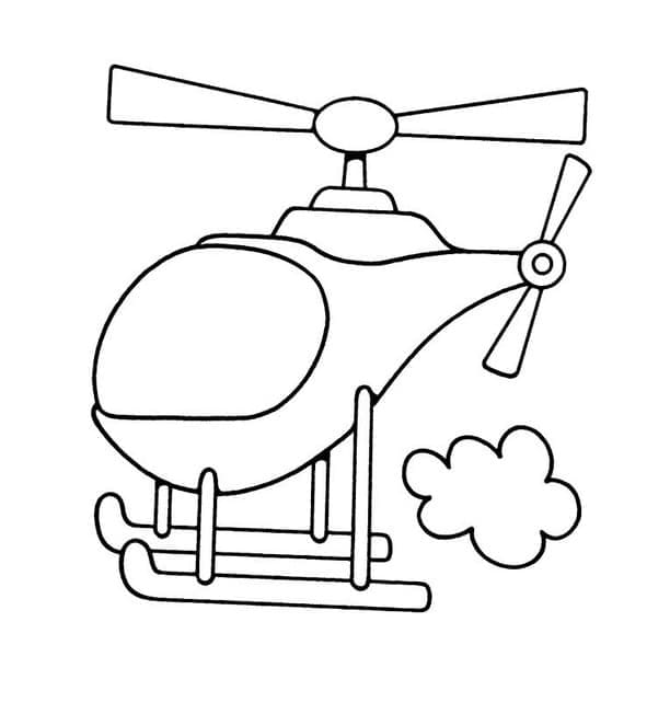 Perfekter Hubschrauber ausmalbilder