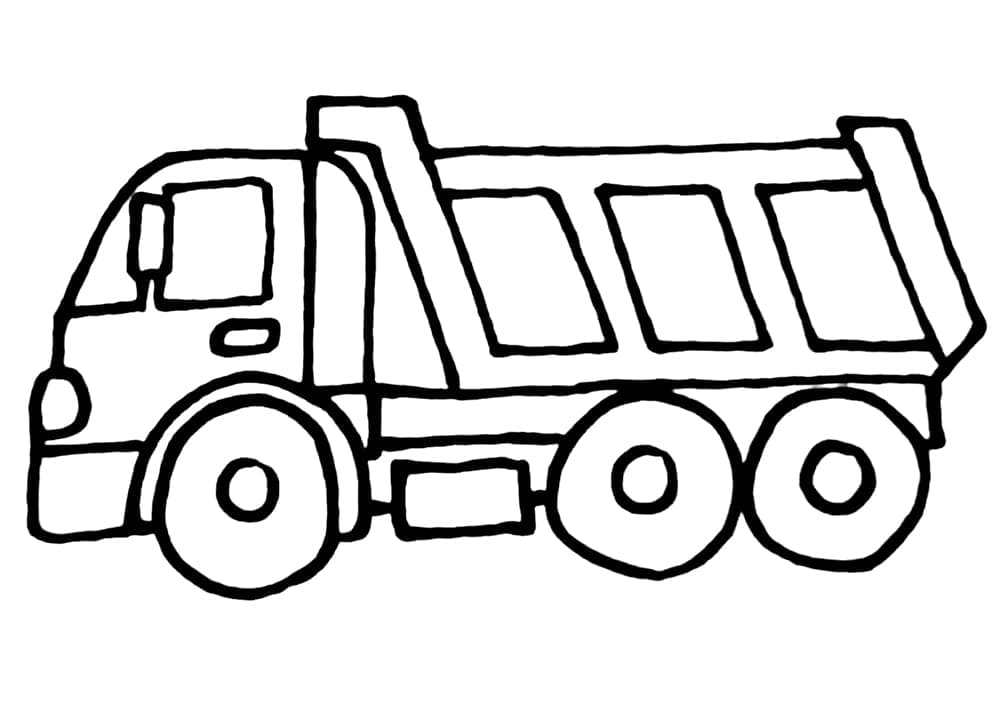 Perfekter Lastwagen ausmalbilder