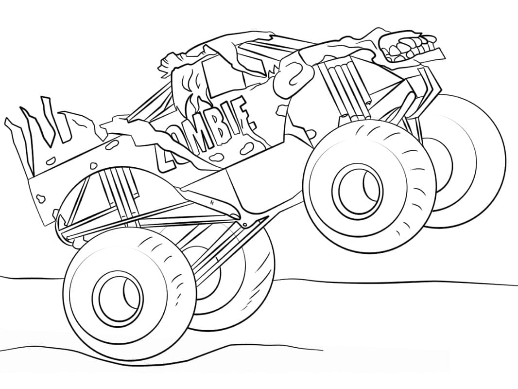 Perfekter Monstertruck ausmalbilder