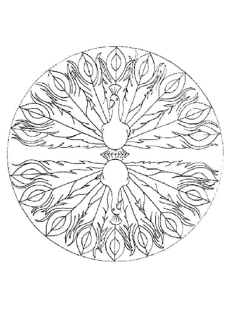 Perfektes Tiere Mandala ausmalbilder