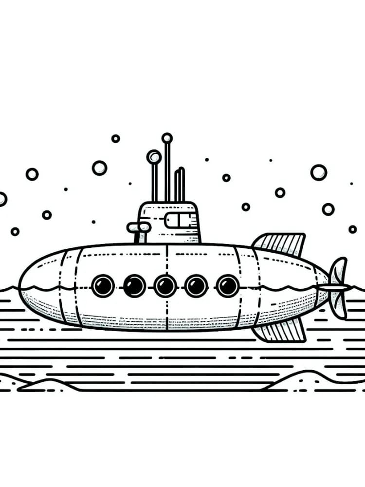 Perfektes U-Boot ausmalbilder