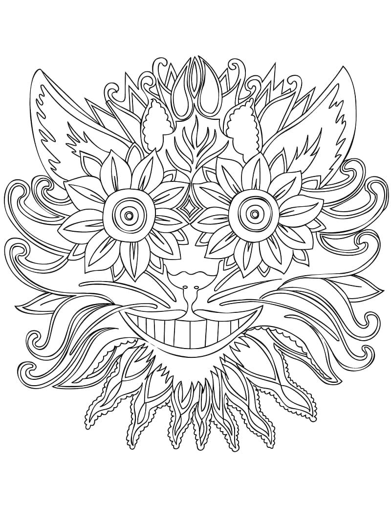 Perfektes Zentangle ausmalbilder