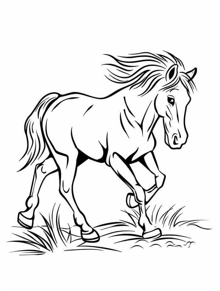 Pferd Für 3-Jährige Kinder ausmalbilder
