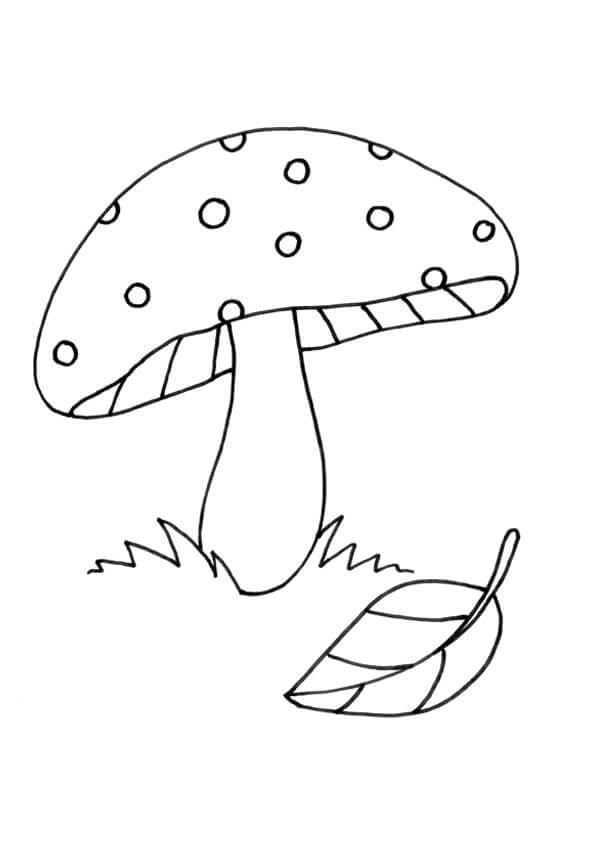 Pilz kostenlos für Kinder ausmalbilder