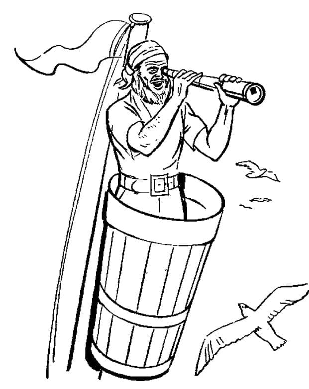 Pirat Drucken ausmalbilder