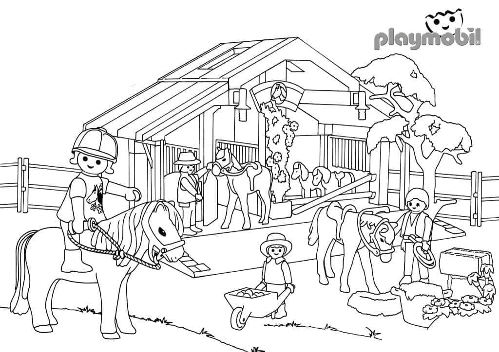Playmobil Druckbar Frei ausmalbilder
