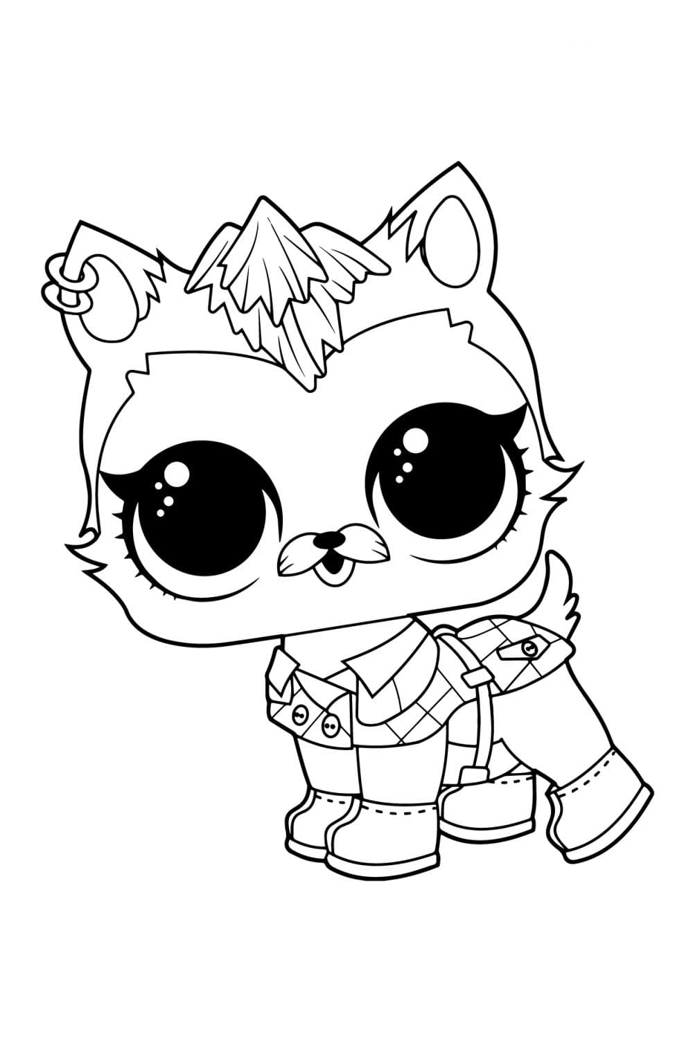 Puppy Ice LOL Pets ausmalbilder