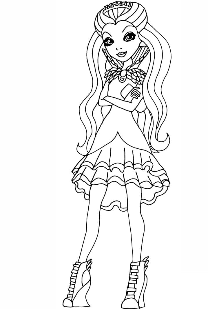 Raven Queen dal Ever After High ausmalbilder