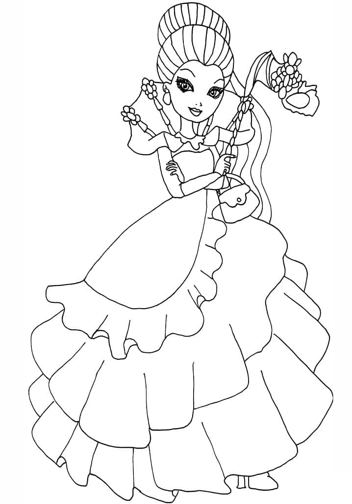 Raven Queen di Ever After High ausmalbilder