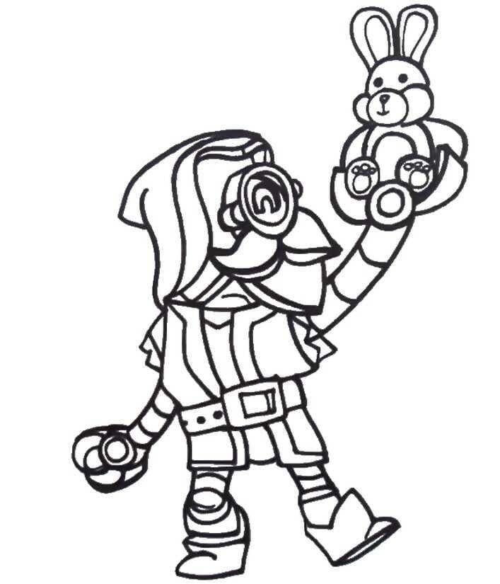 Rico Brawl Stars ausmalbilder