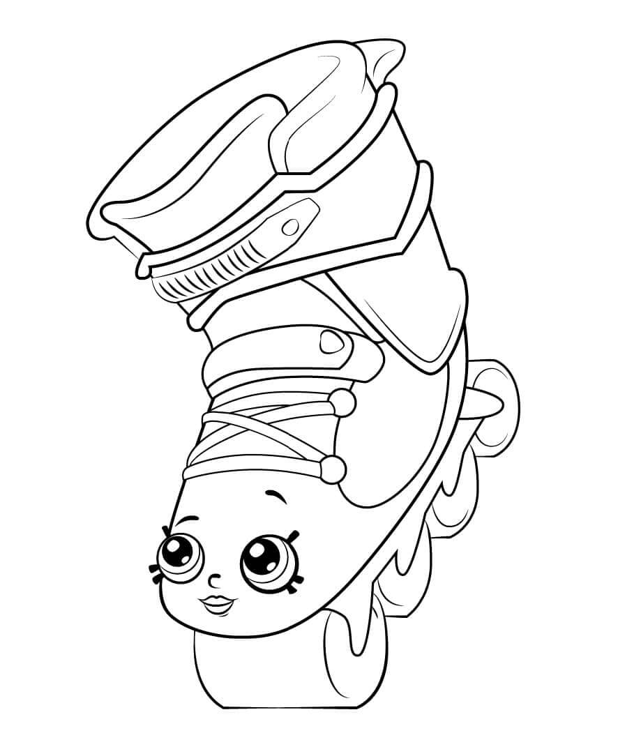 Rollerblades Shopkins ausmalbilder