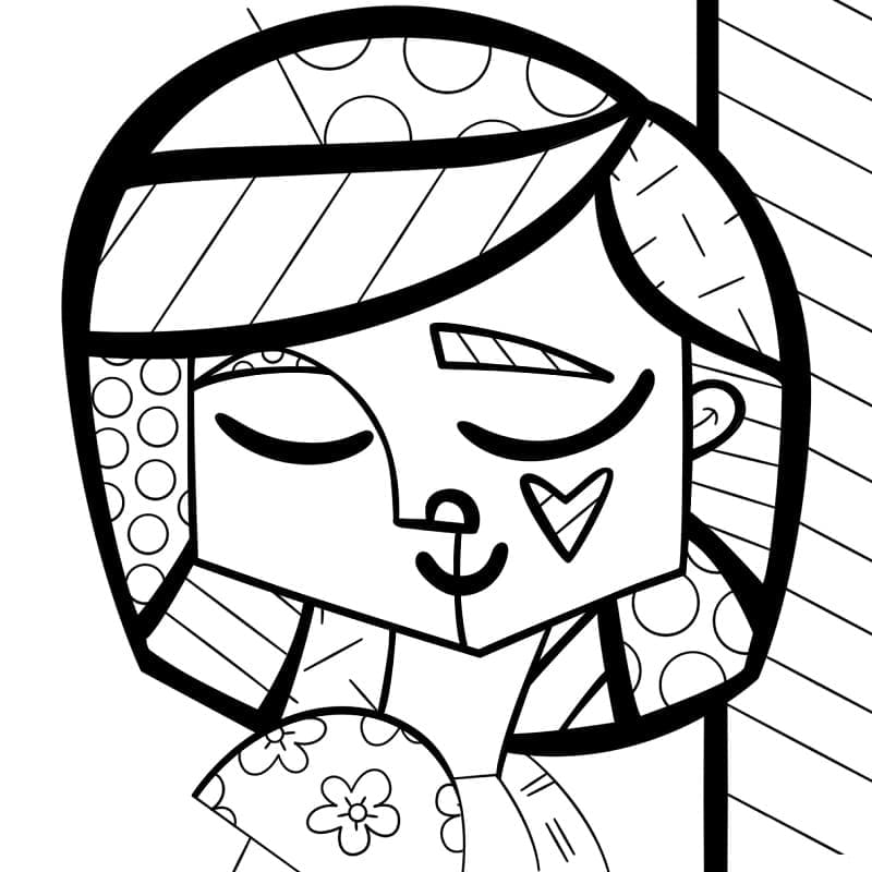 Romero Britto ausmalbilder