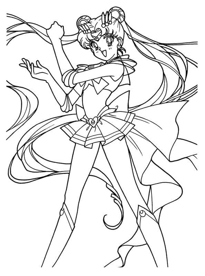 Sailor Moon gratis druckbar ausmalbilder