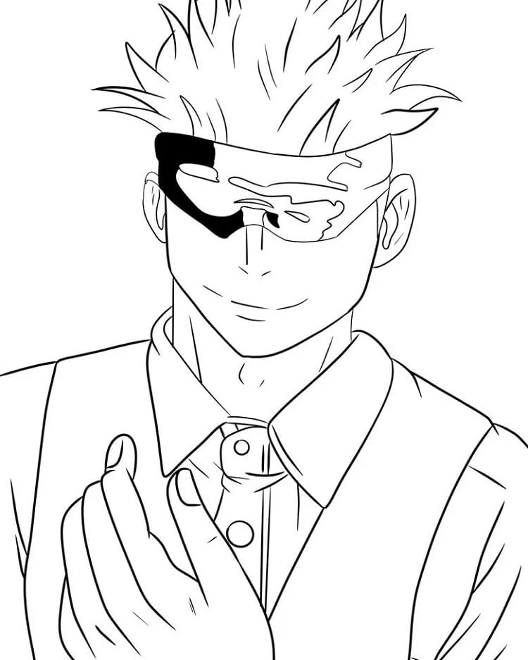 Satoru Gojo 1 ausmalbilder